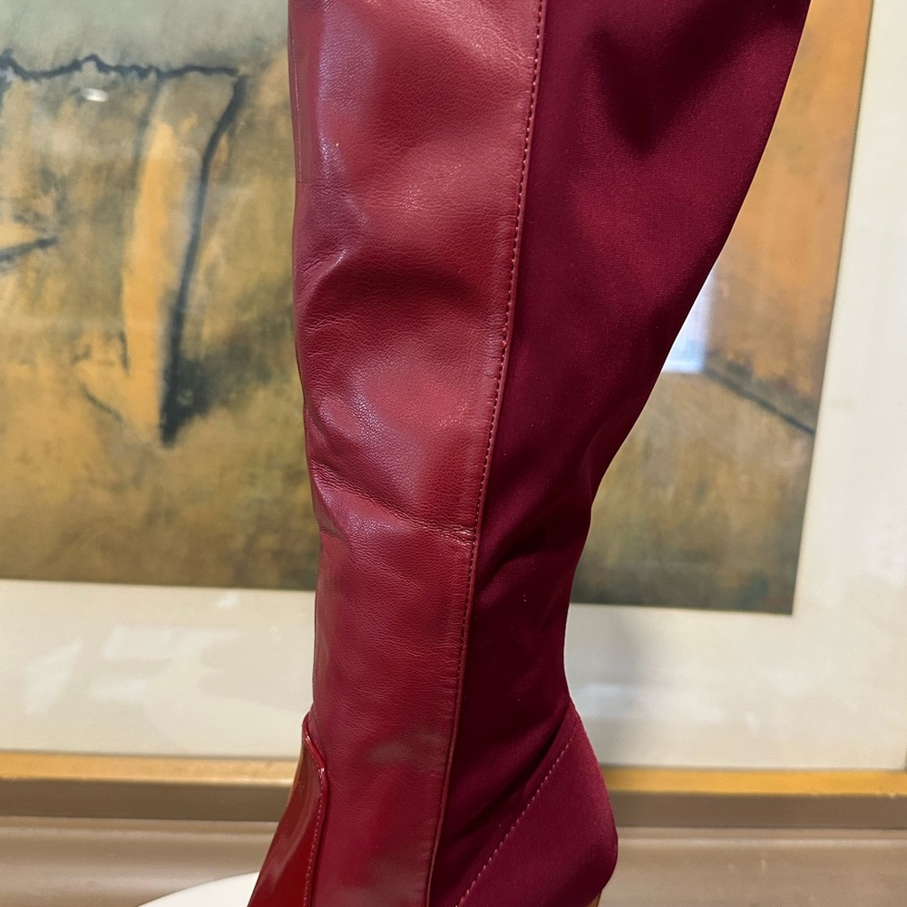 🌸NINETY UNION🌸 Villa Boot In Burgundy Size: 4 - Picture 11 of 13